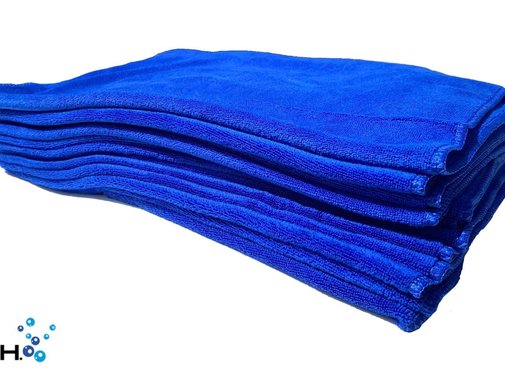 W.A.S.H. W.A.S.H. PREMIUM POETSDOEK  Microfiber Stof Blauw 60x40 cm - 12x  pakket