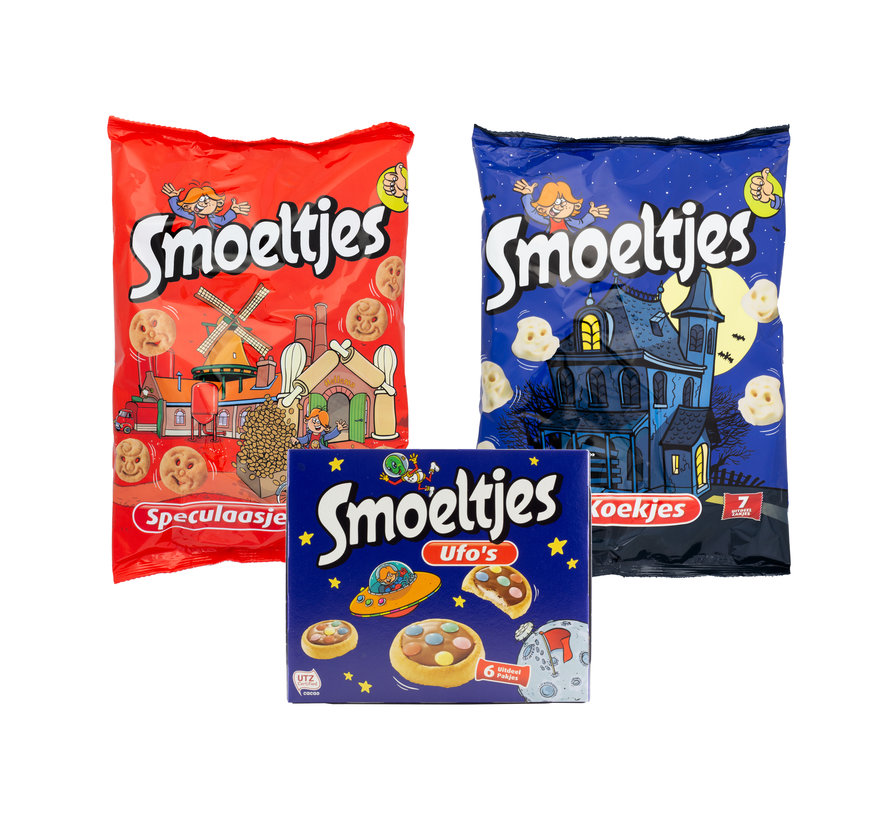 Hellema Smoeltjes Spook koekjes - 9x 175 gram omdoos