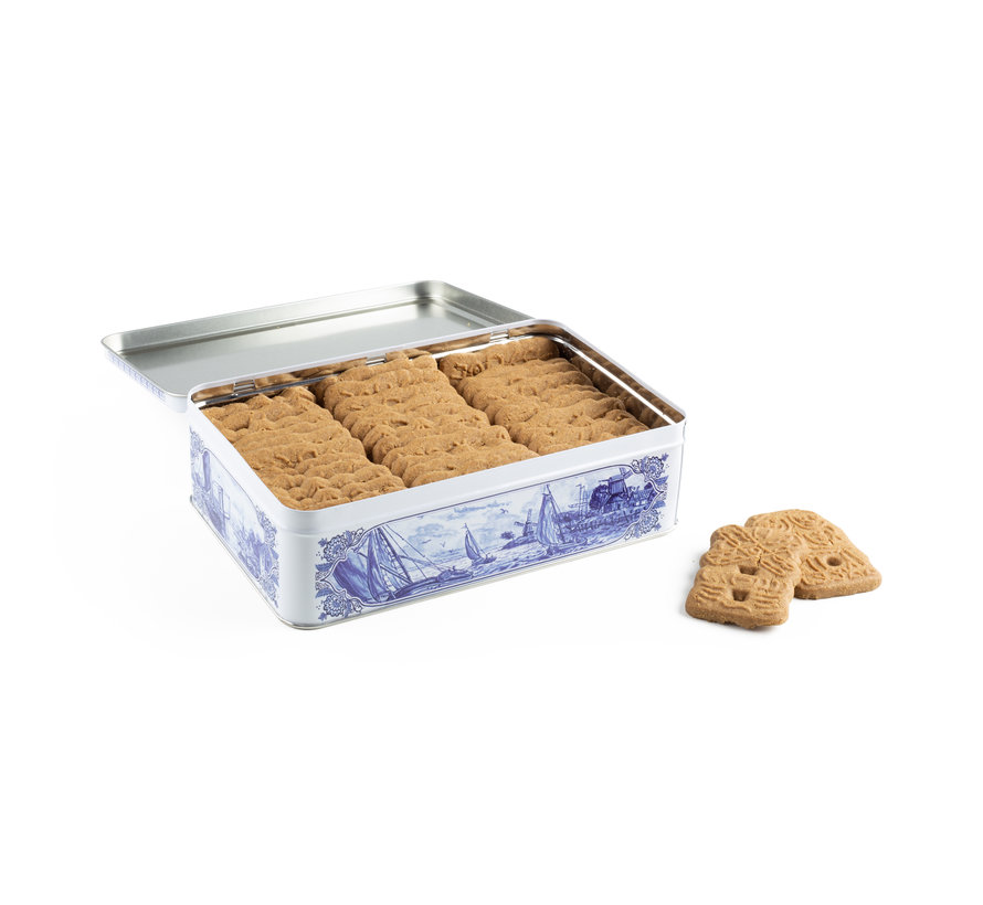 Hellema Speculaas in Delftsblauw blik - 415 gram