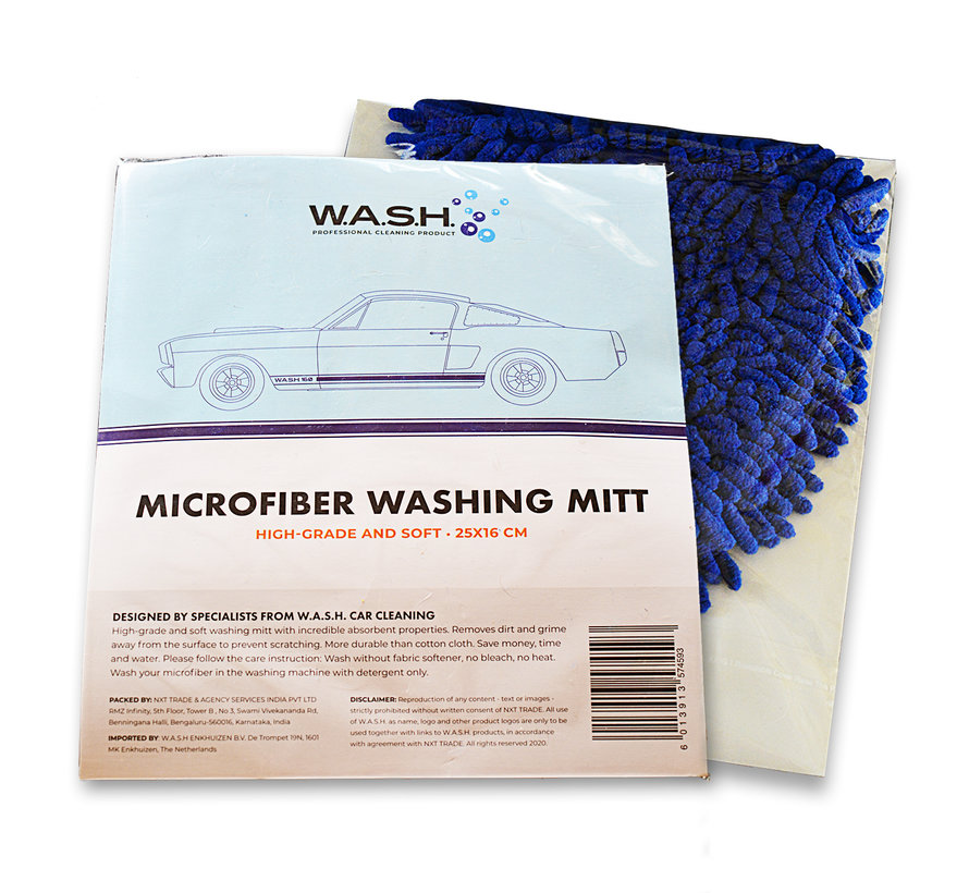 W.A.S.H. Microfiber Washing Mitt 25x16 cm