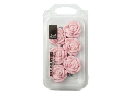 VOILA Home Bakery Voila Suikerdecoratie Roze Rozen - 18 gram doosje