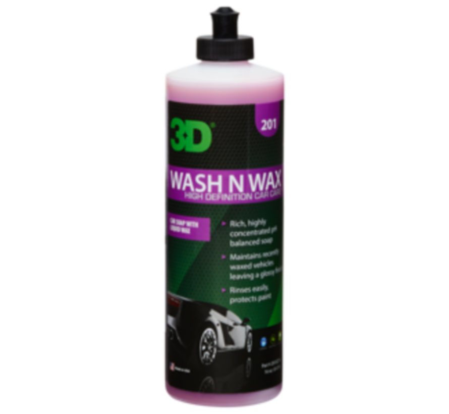 3D Wash N Wax - 16 oz / 473 ml Flacon