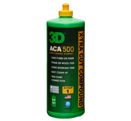 3D PRODUCTS 3D ACA X-TRA CUT Compound 500 - 8 oz / 237 ml fles