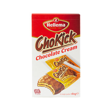 Hellema HELLEMA ChoKick Chocolate Cream biscuits - 180 grammes paquet
