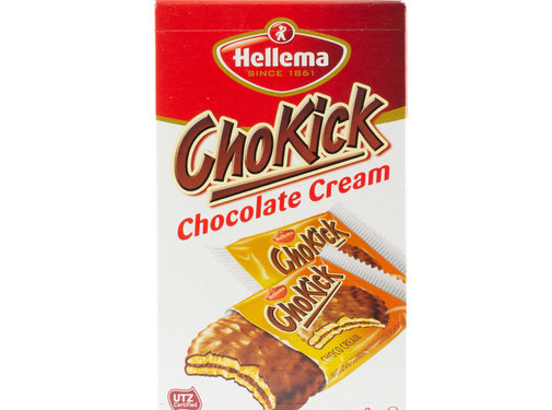 Hellema HELLEMA ChoKick Chocolate Cream biscuits - 180 grammes paquet