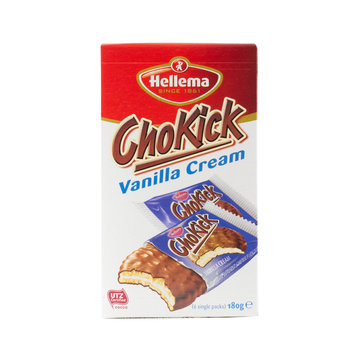 Hellema HELLEMA ChoKick Vanilla Cream biscuits - 180 grammes paquet