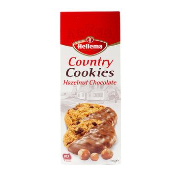 Hellema HELLEMA COUNTRY Cookies Chocolat aux noisettes - 175 grammes paquet