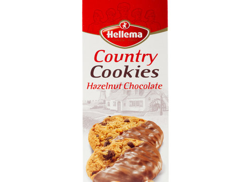 Hellema HELLEMA COUNTRY Cookies Hazelnut chocolate - 175 grams pack