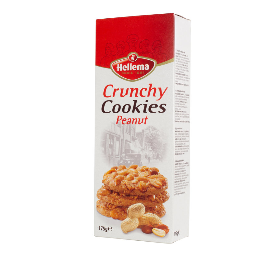 Hellema Koekjes Crunchy Pinda - 175 gram 12x - omdoos