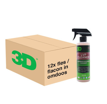 3D LVP Cleaner Superior Interior Cleaner - 16 oz / 473 ml - 12x Spray Fles -  grootverpakking