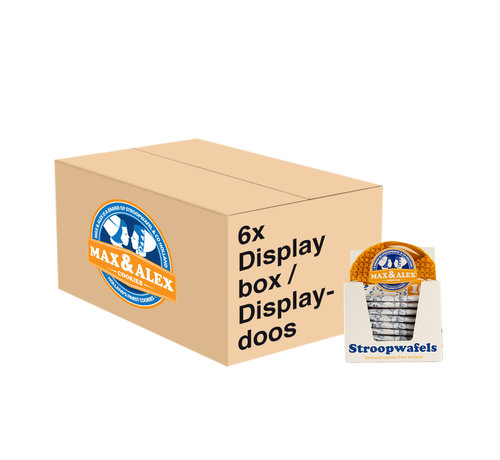 Max & Alex Max & Alex Sirop Gaufre Seulement Emballé SRP display (10x 31,5 gramme) 6x - carton principal