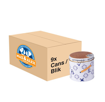 Max & Alex Sirop Gaufres en conserve avec de bleu de Delft (250 gramme) 9x - carton principal