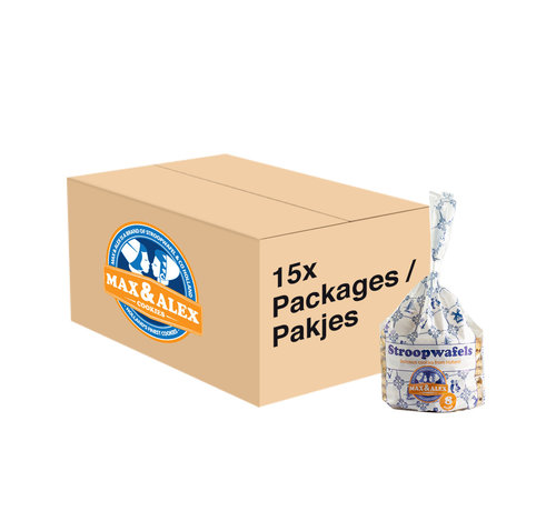 Max & Alex Max & Alex Sirup Waffles 250 gram 15x pack 120 cookies - master carton