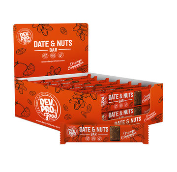 Dev. Pro. Date & Nuts bar - Orange Cinnamon  - SRP 16x 30 gram - single (EU, TUR, RUS)