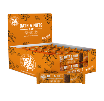 Dev. Pro. Dadels & Noten reep - Naturel - SRP display box