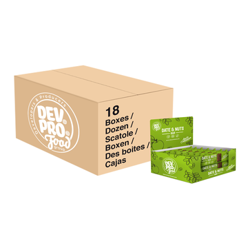 Dev. Pro. Dadels & Noten reep - Appel Kaneel - SRP display box 18x - omdoos