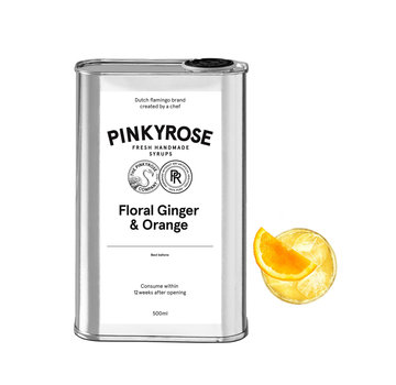 PinkyRose Limonade Siroop Floral Ginger & Orange - 500 ml