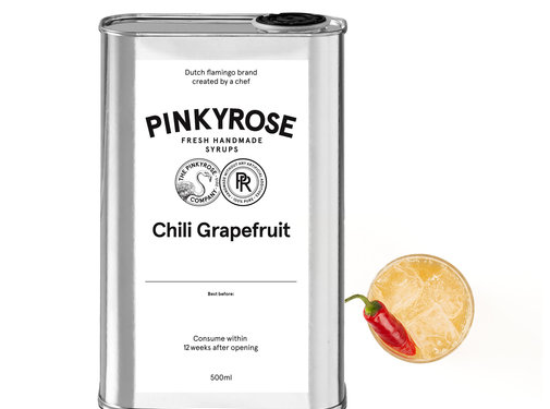 PinkyRose Limonade Siroop - Chili Grapefruit smaak - 500 ml