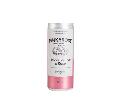 Pinkyrose Lemonade Spiced Lemon & Rose - 250 ml - can