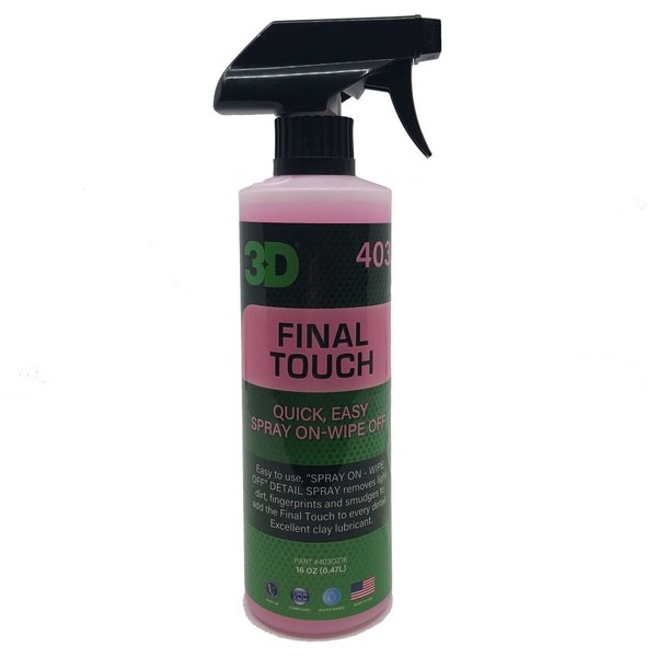 3D PRODUCTS 3D Final Touch - 16 oz / 473 ml Spray Fles