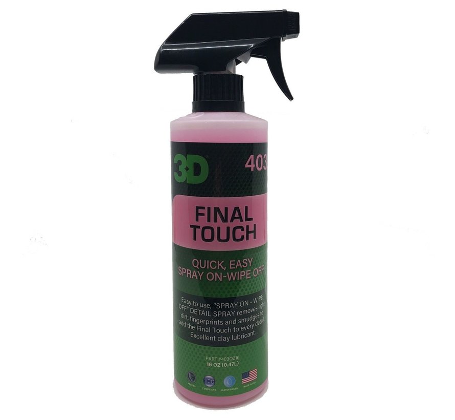 3D Final Touch - 16 oz / 473 ml Spray Fles
