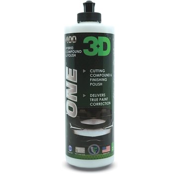 3D ONE Hybrid - Compound & Polish 400 - 16oz/473 ml fles