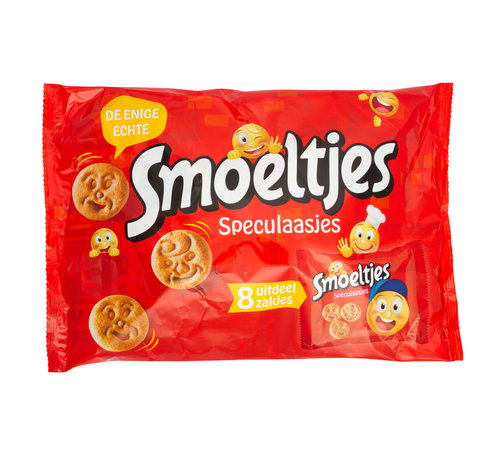 Smoeltjes Hellema Smoeltjes Speculaasjes - 8 uitdeel zakjes - 200 gram