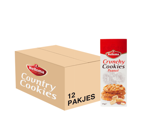 Hellema HELLEMA COUNTRY Cookies Peanut - 12x 175 grams - master carton