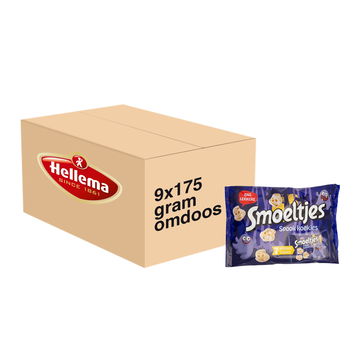 Smoeltjes Hellema Smoeltjes Spook koekjes - 63 uitdeel zakjes - omdoos