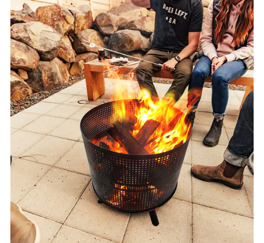 Vikkieerin.nl - Fire Pit - round - black - Ø45 cm