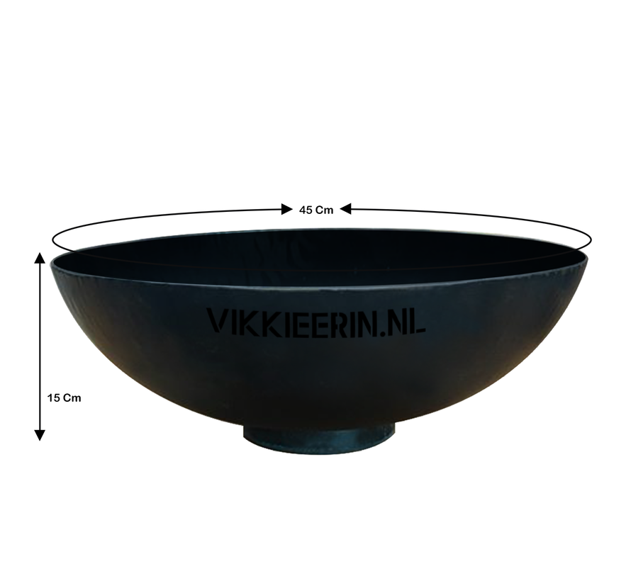 Vikkieerin.nl - Bol de feul - autour de - noir - Ø45 cm