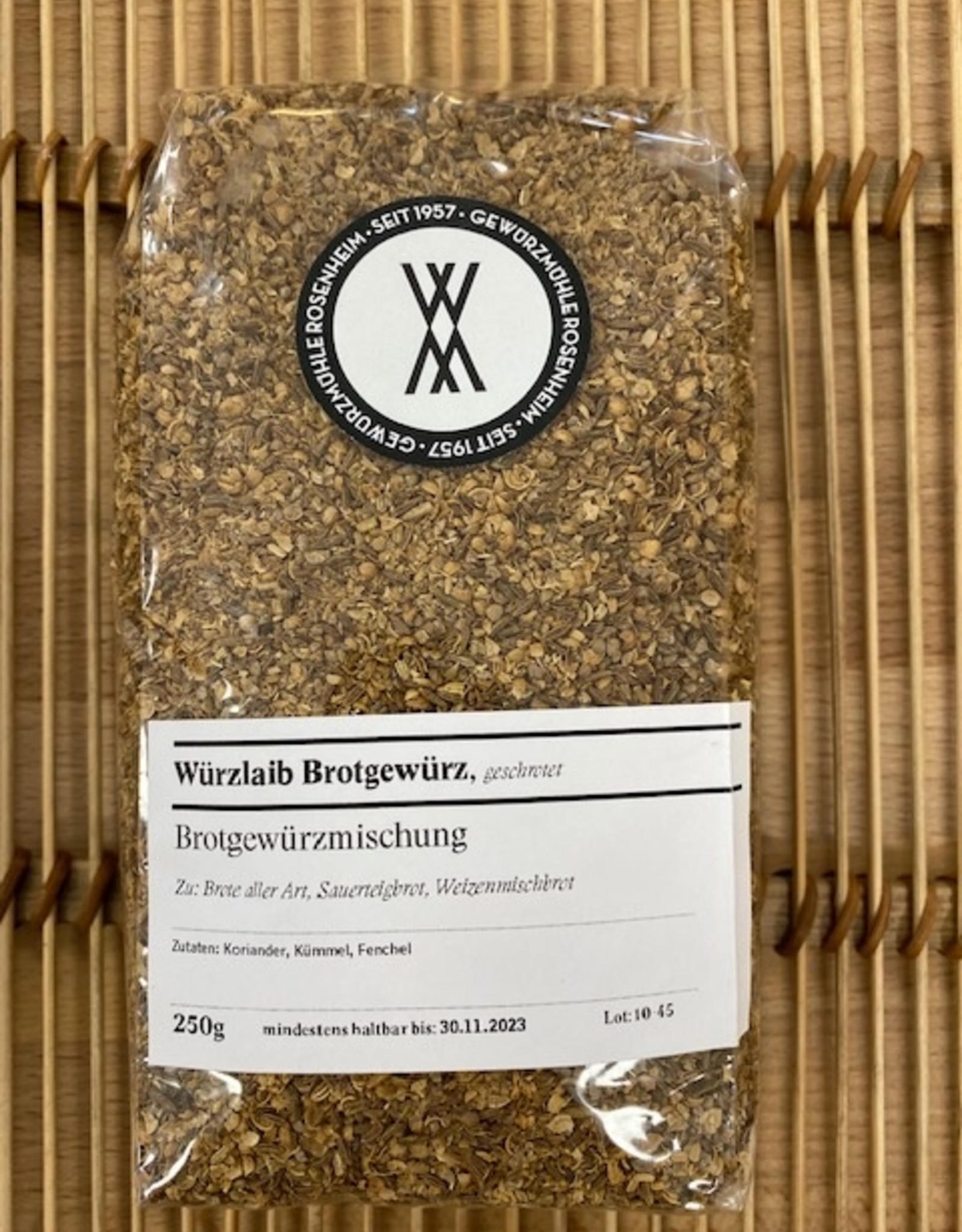 Würzlaib Brotgewürz geschrotet 250 g