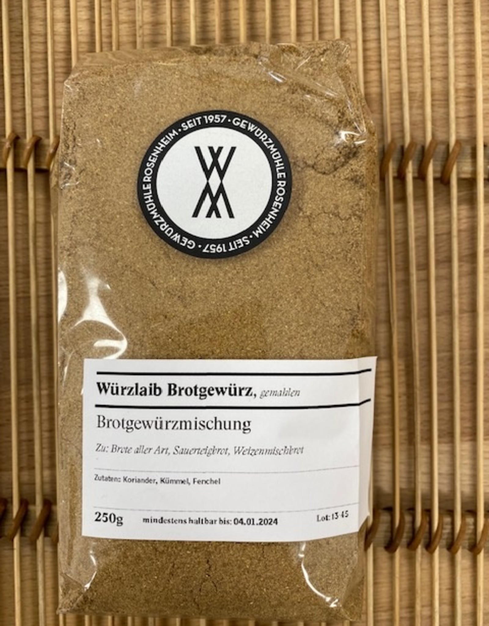 Würzlaib Brotgewürz gemahlen 250 g