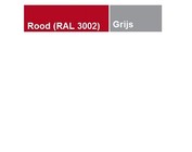 Grijs / Rood (RAL 3002)