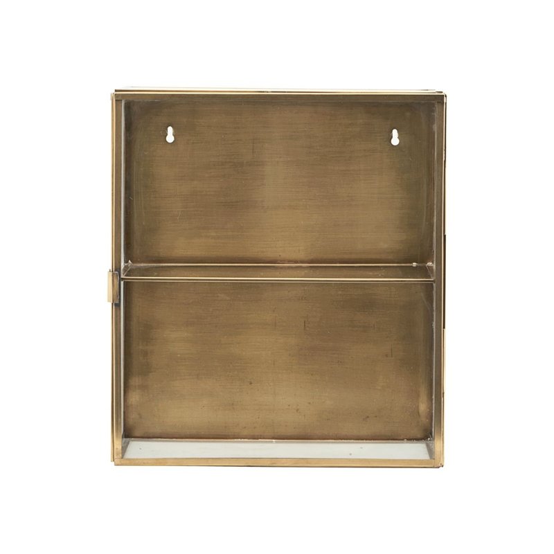 House Doctor Cabinet, Glass, Brass