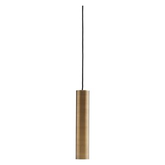 House Doctor Lamp, Pin, Brass, G9 bulb (LED), Max 5 W, 3 m black fabric c