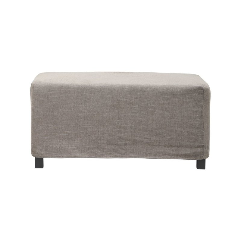 House Doctor Cover to pouf, Hazel Night, Grey/Brown