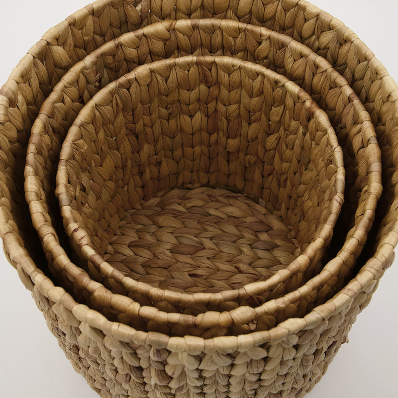 House Doctor Baskets/Storages, Roun, Natural, Set of 3 sizes
