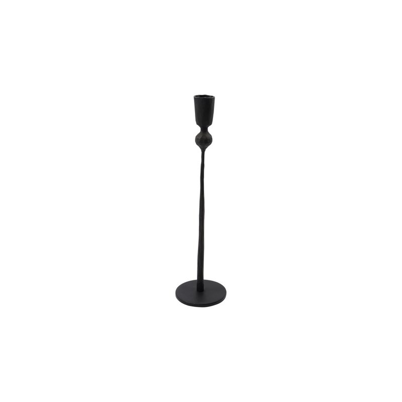 House Doctor Candle stand, Trivo, Black, (candle/dia: 2 cm), Handmade