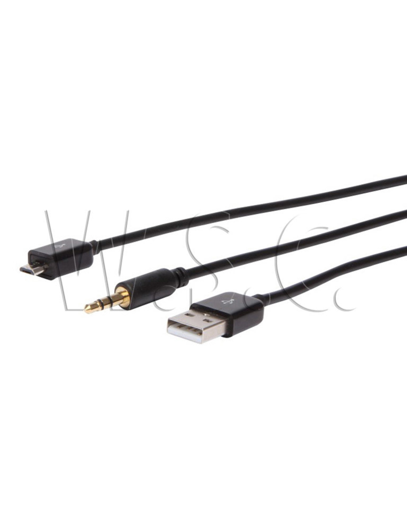 Spez AUDIO KABEL 3.5MM NAAR MICRO-USB EN USB,120CM