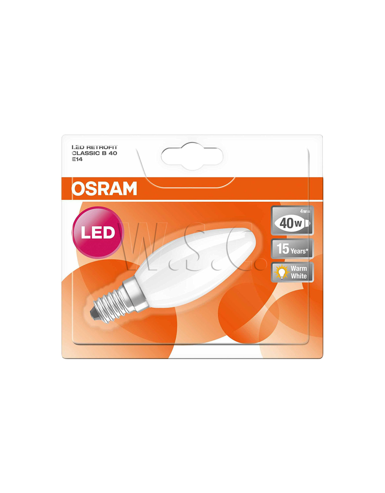 Osram LED RETROFIT CLASSIC B40 4W/827  E14