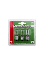 Universeel RESERVELAMPJES 7.5W E14 P/3ST