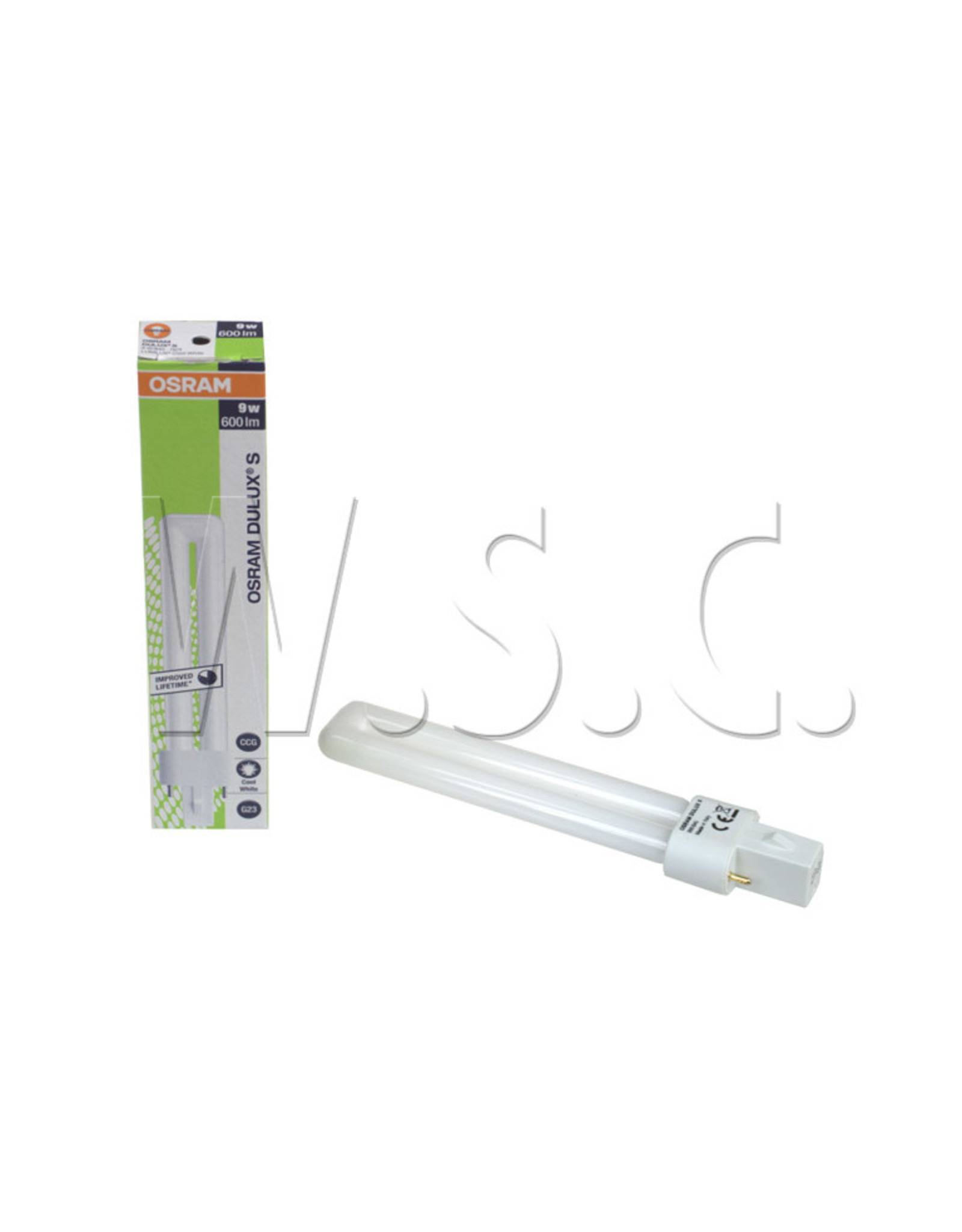 Osram OSRAM SPAARLAMP DULUX S 9W/840  2 PINNEN