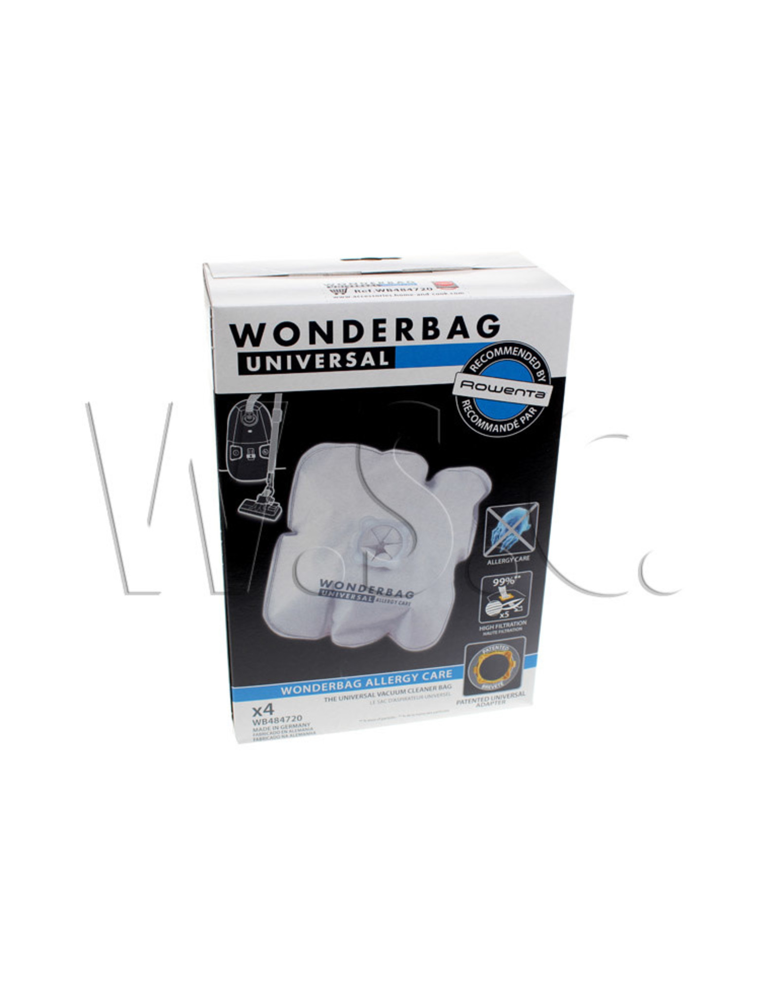 Rowenta STOFZAK WONDERBAG ENDURA - MICROVEZEL   4 STUKS