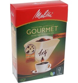Melitta KOFFIEFILTER PAPIER 1X4 / 80 GOURMET INTENSE