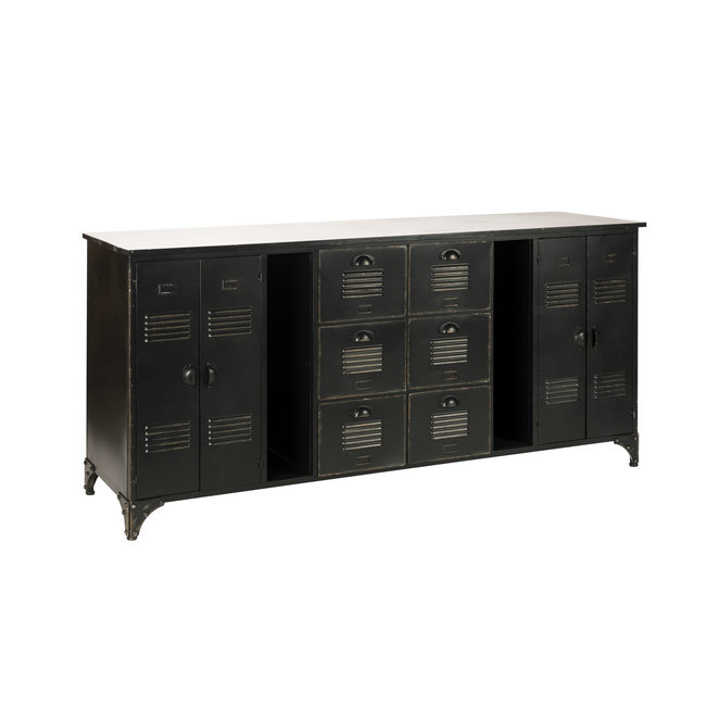 Industrieel dressoir XL | Zwart