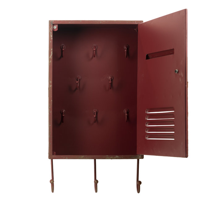 Retro sleutelkast | Rood