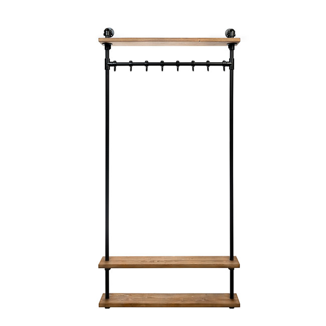 Wandkapstok Steigerbuis XL | Bruin