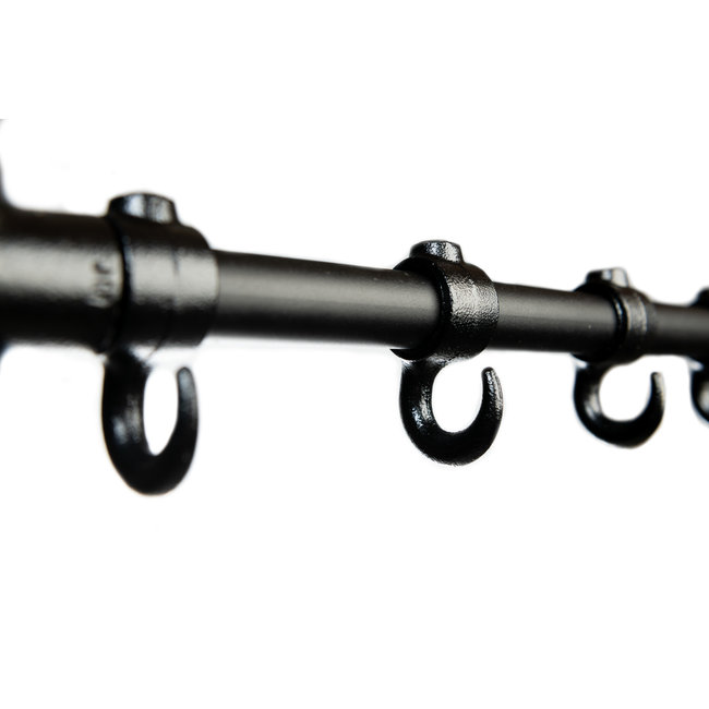 Wandkapstok Steigerbuis XL | Zwart