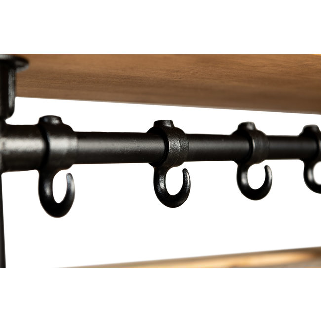 Wandkapstok Steigerbuis S | Bruin